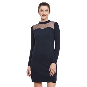 Miss Chase Womens Navy Blue Bodycon Dresses