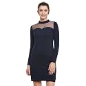 Miss Chase Womens Navy Blue Bodycon Dresses
