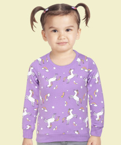 miss  chief by flipkart full sleeve printed girls sweatshirt