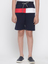 Miss & Chief Short For Boys Casual Colorblock Polycotton (Dark Blue, Pack of 1)