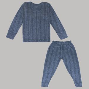 miss  chief top - pyjama set thermal for boys  girls blue pack of 1