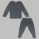 Miss & Chief Top - Pyjama Set Thermal For Boys & Girls (Grey, Pack of 1)