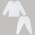 Miss & Chief Top - Pyjama Set Thermal For Boys & Girls (White, Pack of 1)