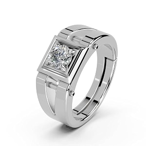 miss highness 925 pure silver ring for men  solitaire adjustable ring  certified sterling silver jewellery  daily wear finger rings  gift for husband boyfriend birthday amp anniversary