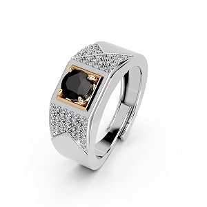 miss highness 925 sterling silver ring for men  bold adjustable ring for man  certified silver jewellery  daily wear finger rings  gift for husband boyfriend birthday amp anniversary