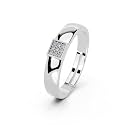 Miss Highness 925 Silver Band Adjustable Ring for Men and Boys | Classic Design | Stylish Silver Jewellery | With Authenticity Certificate | Gift for Husband Boyfriend | Everyday Wear Ring