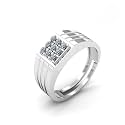 Miss Highness 925 Pure Silver Ring for Men | Solitaire Adjustable Ring | Certified Sterling Silver Jewellery | Daily Wear Finger Rings | Gift for Husband, Boyfriend, Birthday &amp; Anniversary