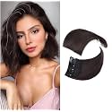 02 PCS Hair Pads, Hair Topper Invisible Seamless Clip in Hair Extension Natural Fluffy Increase Hair Top Side Cover for Women Girls (4inch), Brown Color (Brown)
