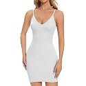 MISS MOLY Shapewear Dress Slip for Women Full Slip Tummy Control Body Shaper Seamless Cami Dress with Adjustable Strap