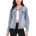 MISS MOLY Women's Denim Jacket Classic Button Up Jean Jacket