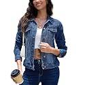 MISS MOLY Women's Denim Jacket Classic Button Up Jean Jacket
