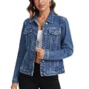 MISS MOLY Women's Denim Jacket Classic Button Up Jean Jacket