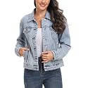 MISS MOLY Women's Denim Jacket Classic Button Up Jean Jacket