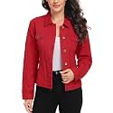 MISS MOLY Women's Denim Jacket Classic Button Up Jean Jacket