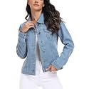 MISS MOLY Women's Denim Jacket Classic Button Up Jean Jacket
