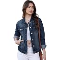 MISS MOLY Women's Denim Jacket Classic Button Up Jean Jacket