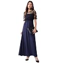 Miss Olive Women39s Crepe Skater Maxi Dress