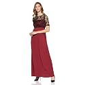 Miss Olive Women39s Crepe Skater Maxi Dress