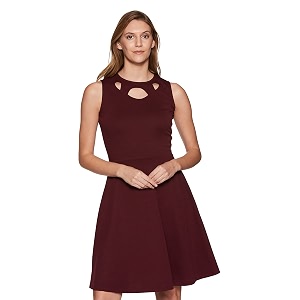 Miss Olive Womens Polyester Skater Dress