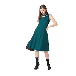 Miss Olive Womens Polyester Skater Dress