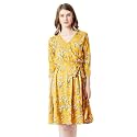 Miss Olive Women's Wrap Knee-Long Dress