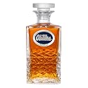Mississippi “Ole Miss” Heritage Decanter | 25 OZ Liquor Pourer | Expertly Crafted Pewter Glass by Heritage Pewter