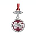 Mississippi State University Class of 2026 Ornament | Graduation Gift | Hand-Sculpted Christmas Tree Ornament | Intricately Crafted Metal Pewter Alma Mater Inlay by Heritage Pewter