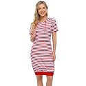 MISSKY Women's Pullover Hooded Kangaroo Pocket Sweatshirt Casual Hoodie Dress