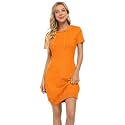 MISSKY Women's Pullover Hooded Kangaroo Pocket Sweatshirt Casual Hoodie Dress