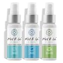 Mist N' Go by Omaze Travel Toilet Odor Eliminator - Toilet Spray for Bathroom Air Freshener - Clean Mix, Regular Size (2oz x3)