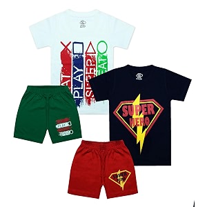 MIST N FOGG Boys Cotton Half Sleeve