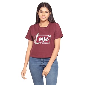MIST N FOGG Casual Printed Womens Crop