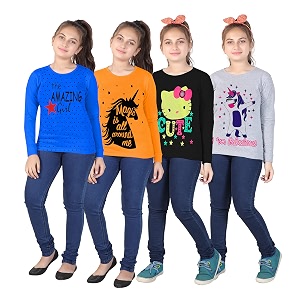 MIST N FOGG Girls T-Shirt Set of