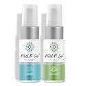 Mist N’ Go by Omaze Travel Bathroom Spray for Toilet Spray Odor Eliminator - Travel Toilet Spray for Bathroom Air Freshener Spray for Bathroom Deodorizer - Clean Mix, Travel Size (1oz x2)