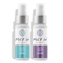 Mist N’ Go by Omaze Travel Bathroom Spray for Toilet Spray Odor Eliminator - Travel Toilet Spray for Bathroom Air Freshener Spray for Bathroom Deodorizer - Popular Mix, Regular Size (2oz x2)