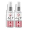 Mist N’ Go by Omaze Travel Bathroom Spray for Toilet Spray Odor Eliminator - Travel Toilet Spray for Bathroom Air Freshener Spray for Bathroom Deodorizer - Blossom Regular Size (2oz x2)