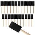 Mister Rui 1.5" Sponge Brushes 24 Pk – Bulk Foam Applicators for Classrooms