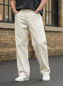 MISTERFREEDOM Straight Fit Men Beige Jeans