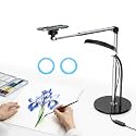 Mistriddle Aluminum Magnetic Telescopic Overhead Phone Stand with USB Light