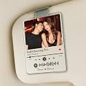 Mit & Mia Personalized Car Visor Photo Clip, Personalized Couple Picture Sun Visor Clip, Music Spotify Code Photo Car Decor, Gifts for Valentine, Music Lover Couple Gifts