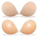 MITALOO Adhesive Bra Invisible Sticky Strapless Push up Backless Reusable Silicone Covering Nipple Bras