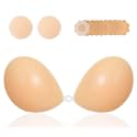 MITALOO Adhesive Bra Invisible Sticky Strapless Push up Backless Reusable Silicone Covering Nipple Bras