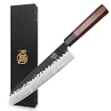 MITSUMOTO SAKARI 9-Inch Japanese Kiritsuke Chef Knife, 9Cr18MoV Steel