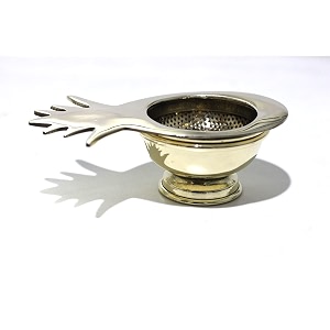 Mittal Teas Pineapple Shaped Brass Strainer