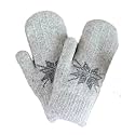Mittens for Women Cold Weather Winter Warm Lining Mittens Knit Thick Wool Gloves for Winter Outdoor Christmas