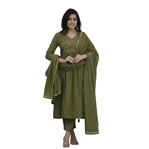 MITZO Rayon Straight Kurta with Palazzo