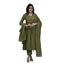 MITZO Rayon Straight Kurta with Palazzo amp