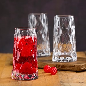 450 ml premium glasses modern bar cocktail ampmocktail drinking glasses highball lead-free glasses tumblers for waterbeer set of 2 efr - 05 2 count