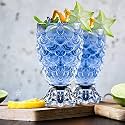 Juice Glasses Drinking Glasses, Highball Lead-Free Glasses, Tumblers for Water, Juice, Beer, Cocktail and Mixed Drinks - Pieces, Transparent (TR-19, 2 Count (Pack of 1))