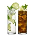 Juice Glasses Drinking Glasses, Highball Lead-Free Glasses, Tumblers for Water, Juice, Beer, Cocktail and Mixed Drinks - Pieces, Transparent (TR-13, 6 Count (Pack of 1))